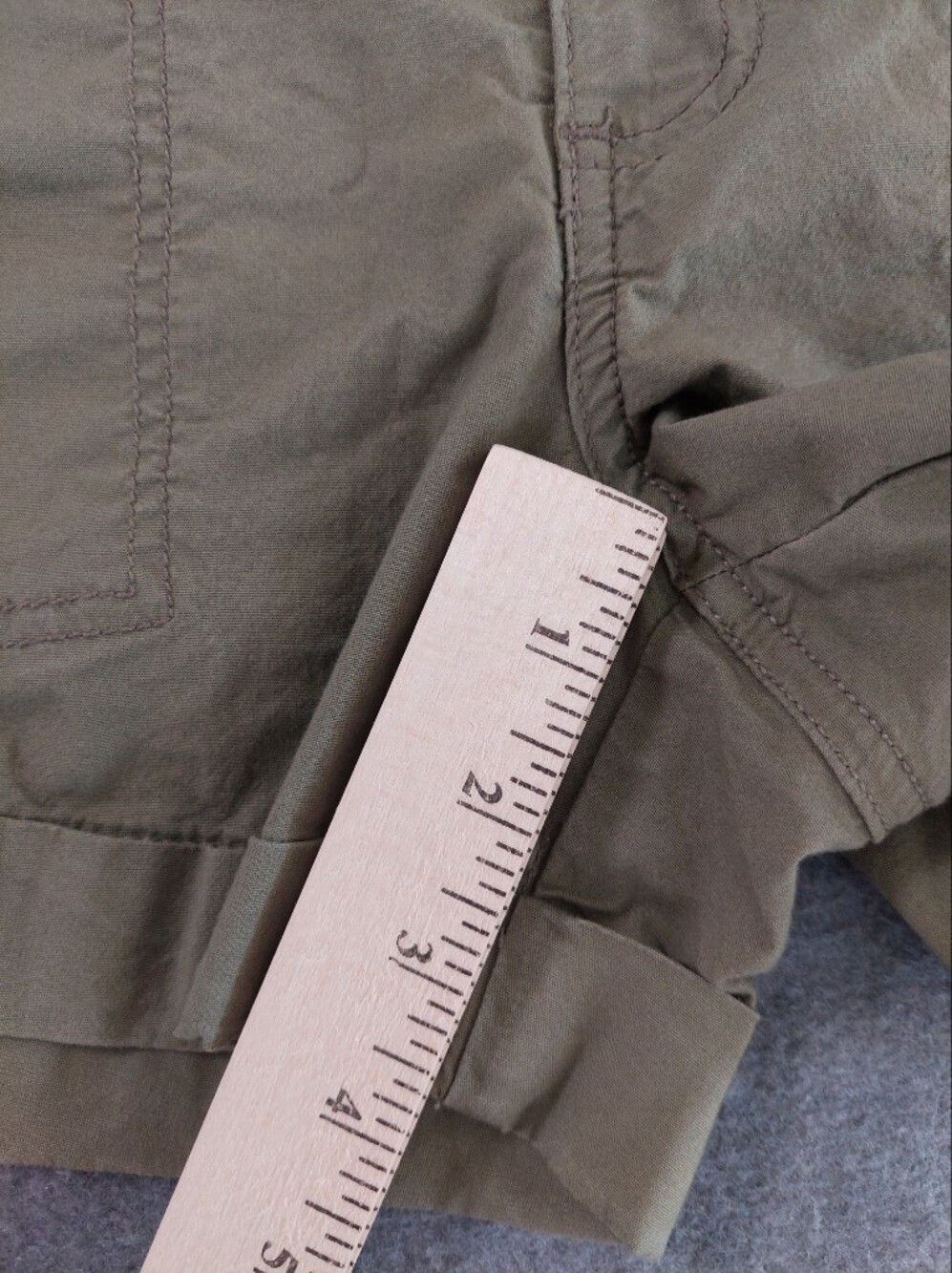 Sanctuary Getaway Utility Shorts Olive Khaki Green Cuffed Size S Elastic Waist - Picture 6 of 10